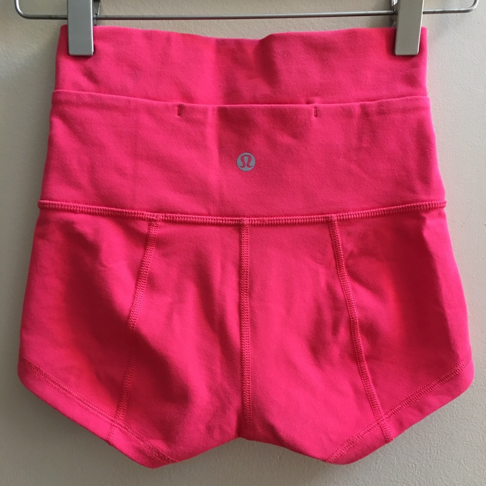 Coral Pink Lululemon Shorts in Great Condition!